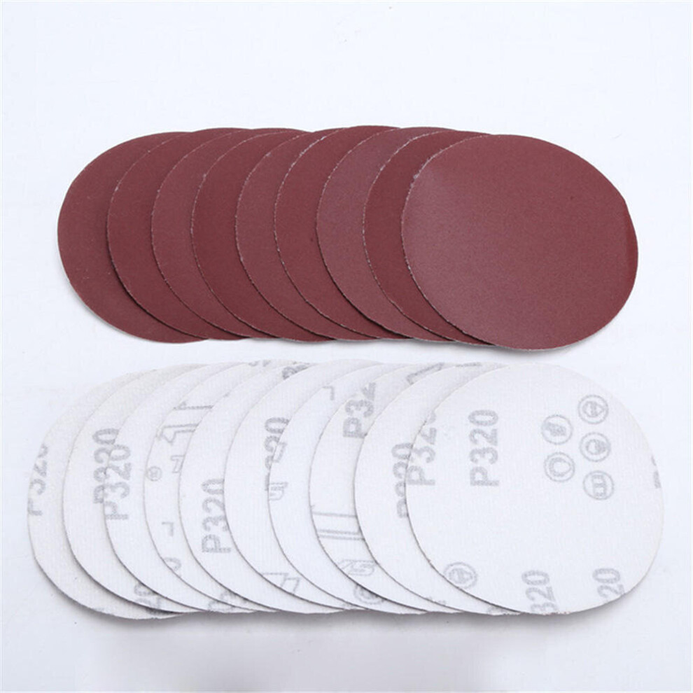 1Set 4 Inch Flocking Sandpaper Disc 40-2000 Grit Round Hook And Loop Polishing Sandpaper 840079079947