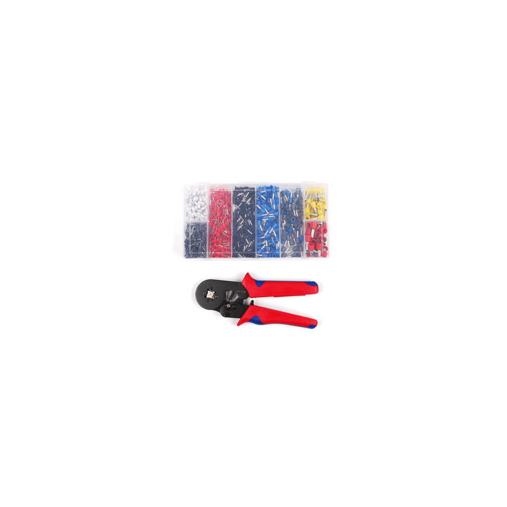 Crimp Tool Kit Ferrule Crimping Pliers with 1200 Electrical Wire Connector Terminal