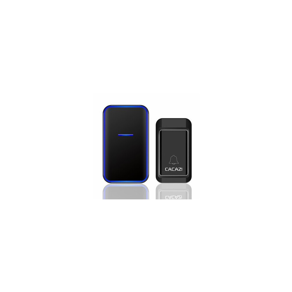 FA68 No Battery Required Home Wireless Doorbell 1 Button 1 Receiver Waterproof Self-Powered Ring Bell
