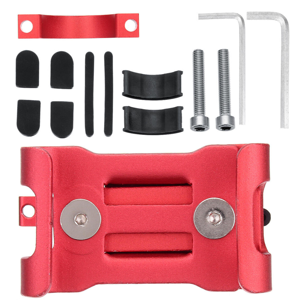 Full Aluminum Alloy Bike Phone Holder For Iphone X Se 7/8 Plus 6/6S Plus Xiaomi Samsung Galaxy S6/S7/S8/S9 Plus Android Red 4191026551754