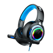 Gaming Headphone LED Light USB Headset With Noise Isolation Mic for PS4 XBOX Laptop
