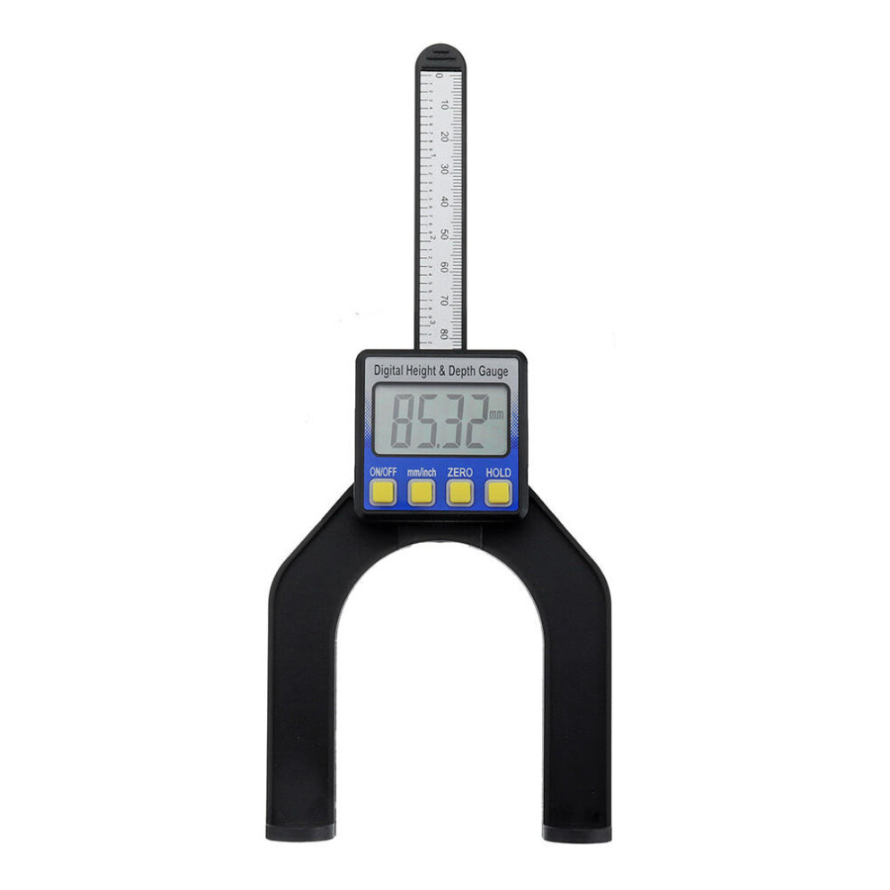 80Mmdigital Height Depth Gauge Metric Measuring Router Table Saw Woodworking Tool Depthometer 6901722528725