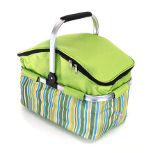 18L Portable Folding Car Cooler Outdoor Camping Picnic Ice Pack With Car Charger Car Refrigerator