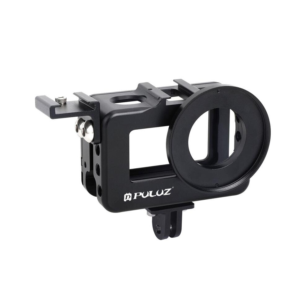 Pu331b Housing Cage Protective Case Frame Shell With Cold Shoe Mount For Dji Osmo Action Sports Camera 4151093601639