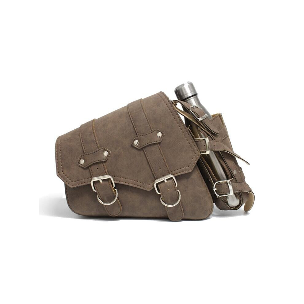 Pu Leather Vintage Pannier Saddlebags Motorcycle Storage Pouch Left/Right Side Right Position Type Color Brown 4191026504927