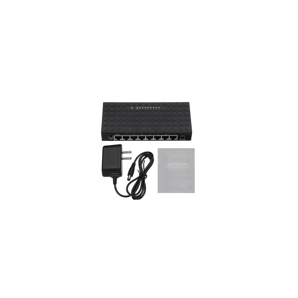 8-Port Rj45 10/100Mbps Ethernet Network Switch Internet Lan Hub Adapter For Routers Modems 840079099419