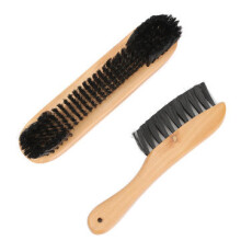 1Set Billiards Nylon Snooker Pool Table Felt and Rail Brush Cleaner Wooden Handle Cleaning Brushes