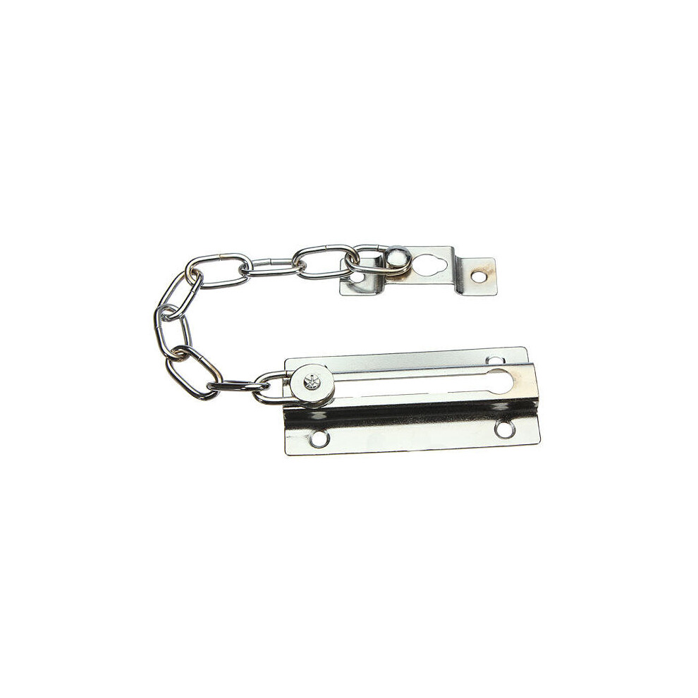 Front Security Door Chain Guard Strong Steel Home Safety Nickle Finish + 4Screws 4151093607112