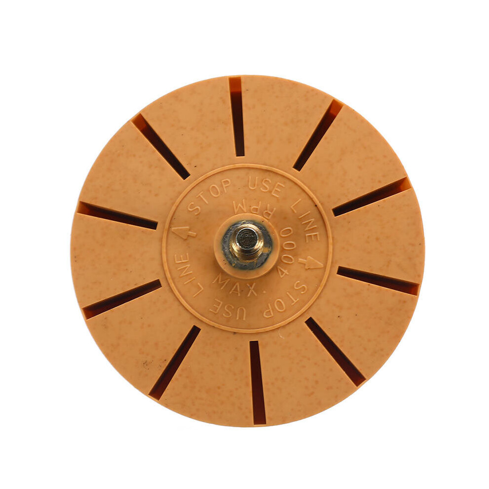 3.5 Inch 90Mm Universal Rubber Eraser Wheel For Remove Car Glue Adhesive Sticker Pinstripe Decal Graphic Auto Repair Paint Tool 840079354709
