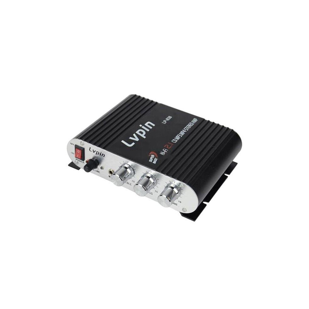 Lp-838 200W 12V Super Bass Mini Hi-Fi Stereo Amplifier Booster Radio Mp3 Color Black 5202984940715