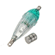 LED Mini Fishing Squid Bait Lure Light Blue Flashing GREEN