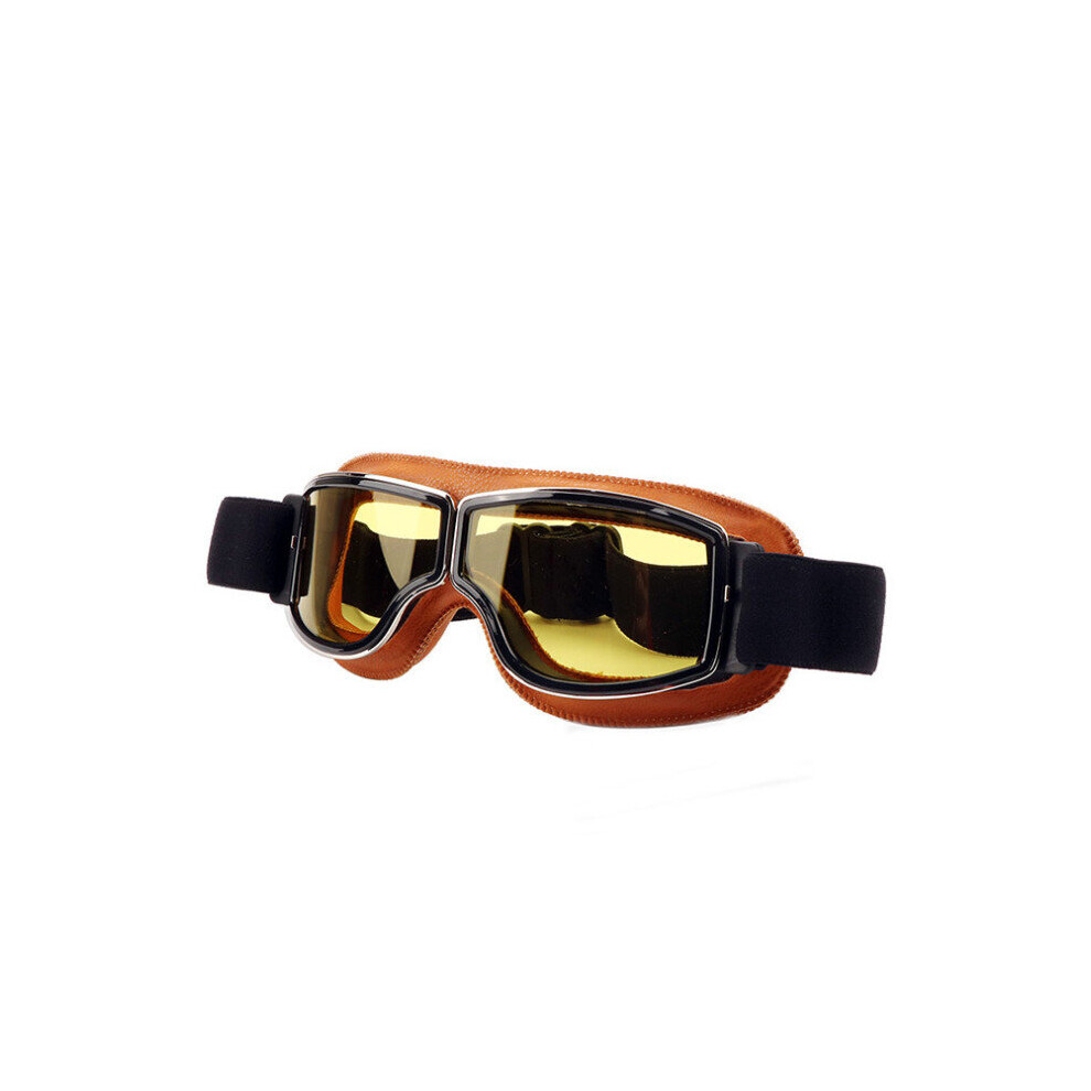 Motorcycle Flying Scooter Atv Goggles Helmet Glasses Goggles Colour Yellow 5202984947486