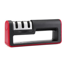 Professional 3-Stage Diamond Sharpener Stone with Detachable ABS/Stainless Body for Knives, Fruits & Vegetables