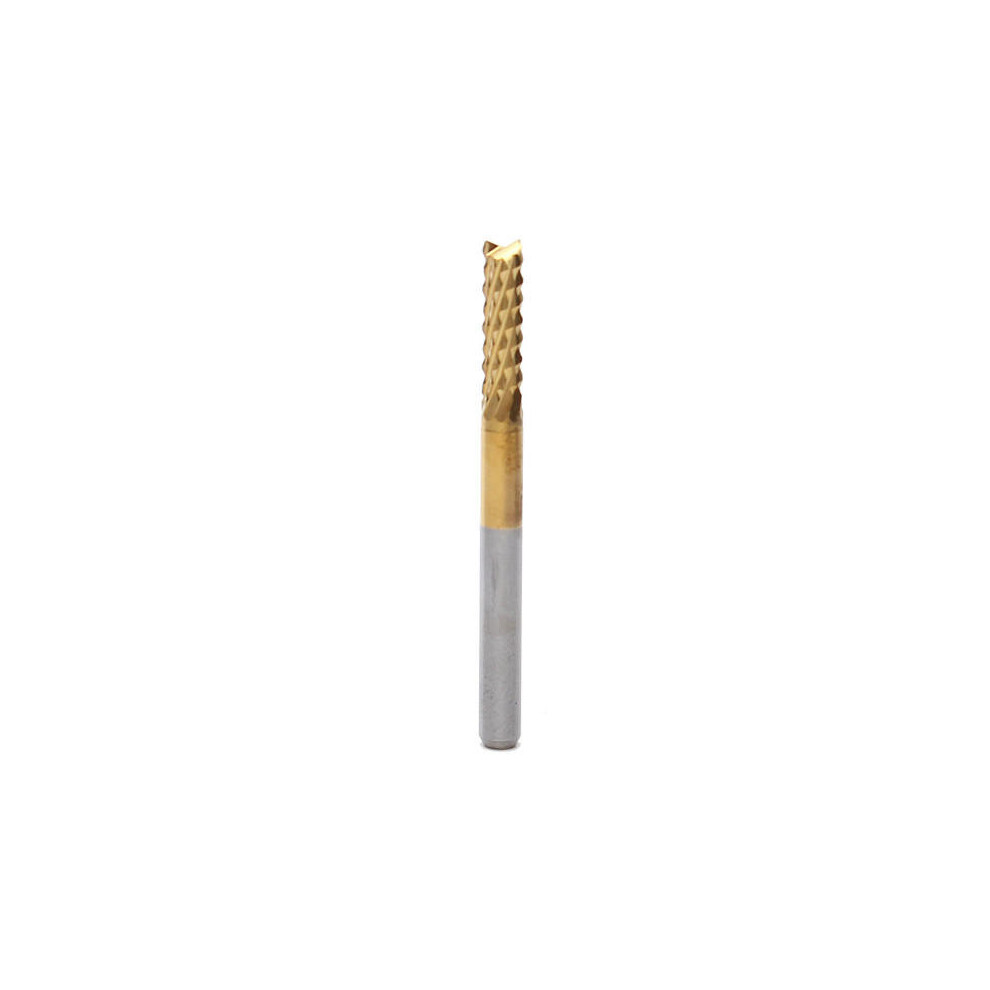 10Pc 3Mm End Mill Cutter Cnc Pcb Rotary Burr Tungsten Steel Titanium Coat Carbide Engraving Bit 869692700571