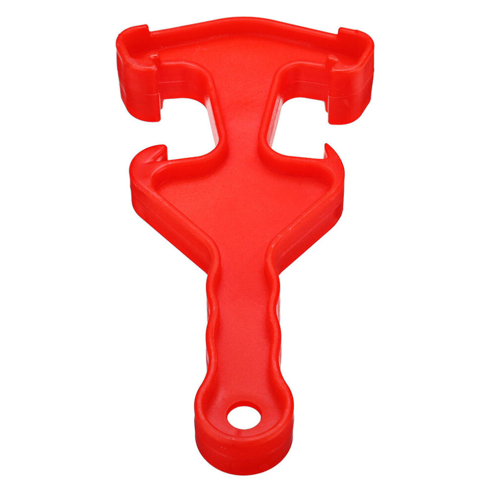 6Pc Pail Opener Double-End Plastic Bucket Paint Barrel Can Lid Opener Wrench Tool Red 6901722560121