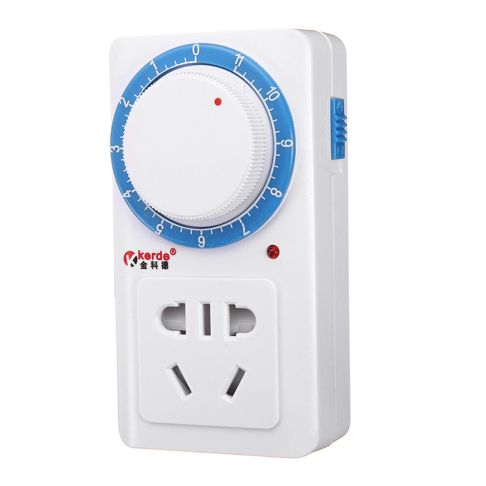 11 Hours Time Countdown Mechanical Wall Plug Switch Aquarium Fish Tank Water Pump Light Timer Switch