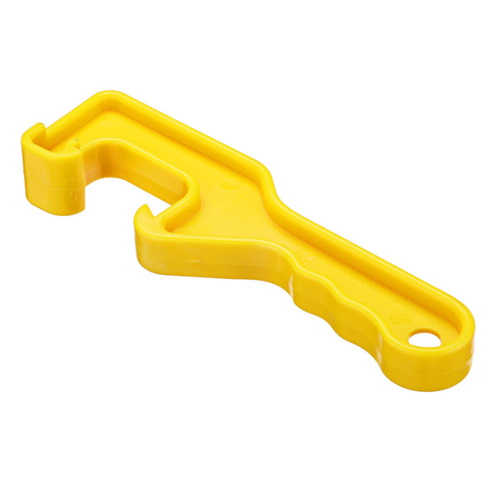 12 Pcs Pail Opener Plastic Gallon Bucket Paint Barrel Can Lid Opener Wrench Opening Tool Yellow 8651946789348