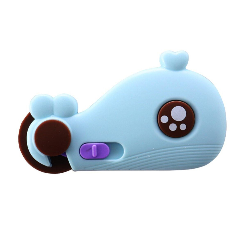 4Pcs Cute Whale Baby Safety Lock Prevent Clamping Cabinet Door Locks Fridge Cupboard