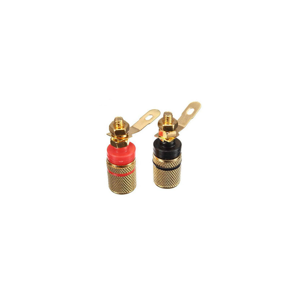 5X2pcs Speaker Terminal Binding Post Banana Plug Socket Connector 4191026533309