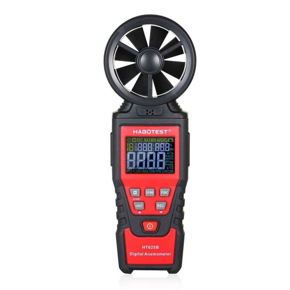 Ht625b Digital Anemometer Handheld Wind Speed Meter Gauge For Measuring Wind Speed And Data Hold Function 840079351661