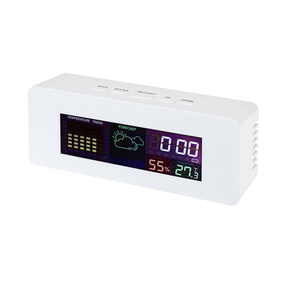 TS-S65 Digital LCD Thermometer Hygrometer 0\u2103~50\u2103 Thermometer With Alarm Snooze Function