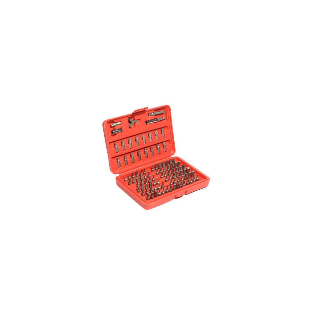 1Set 100Pcs Chrome Vanadium Security Screwdriver Tamper Proof Torx Hex Bit Set W/ Case 869692697178