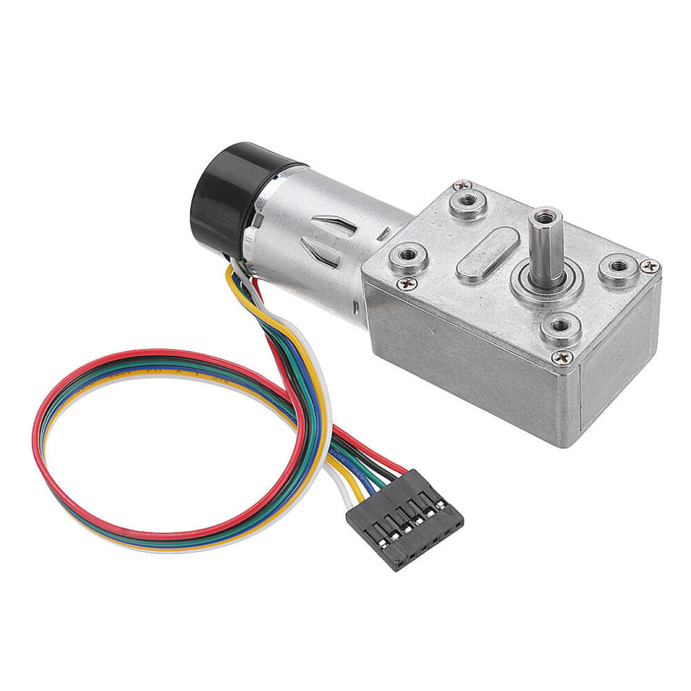 Jgy-370 Dc 12V 10/30/90/150Rpm Motor Reduction Gear Turbine Worm Self-Locking Encoder Signal Feedback Motor 8651942789717
