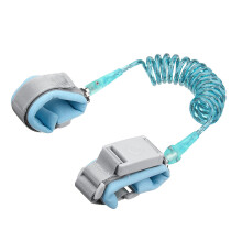 Reflective Rope + Rotating Head + Induction Lock Anti-Lost Belt Anti Lost Device Traction Rope Anti-Missing Bracelet blue 1.5m