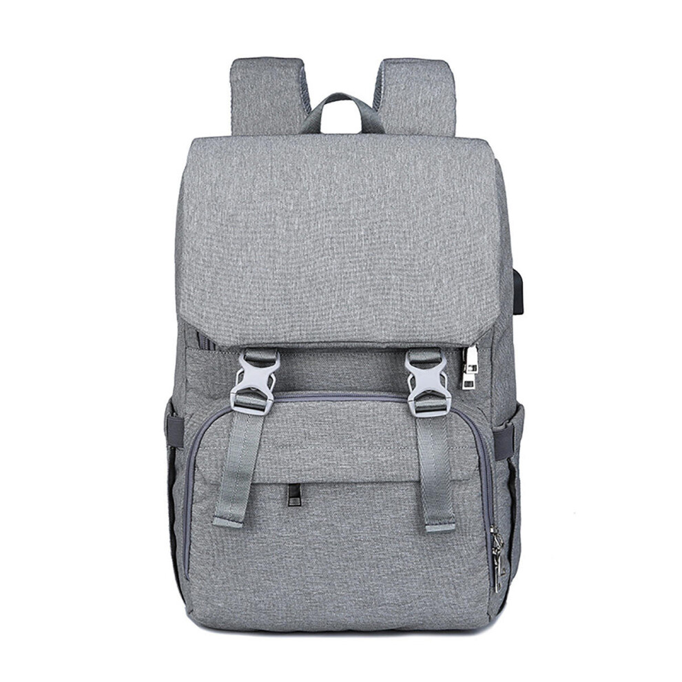 Outdoor Mummy Travel Backpack Large Baby Nappy Changing Bag  for mom Nursing bag LIGHTGRAY