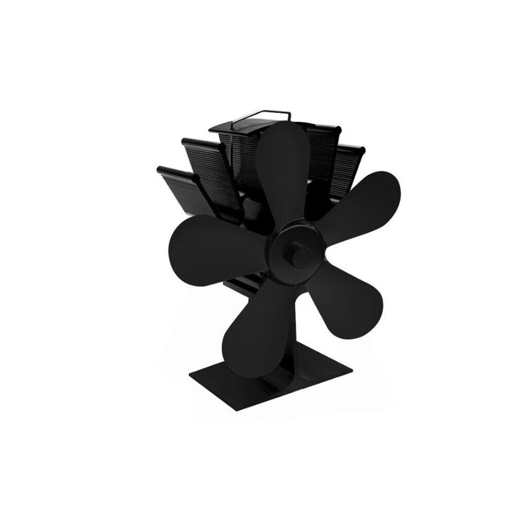 Heat Self-Powered Stove Fan Wood Log Quiet Burner Fireplace