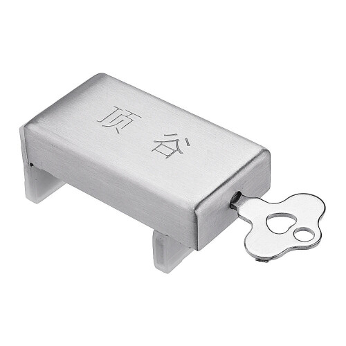 Stainless Steel Door Window Lock Stopper Sliding Window Security Lock Anti-Slip Adjustable Thickness