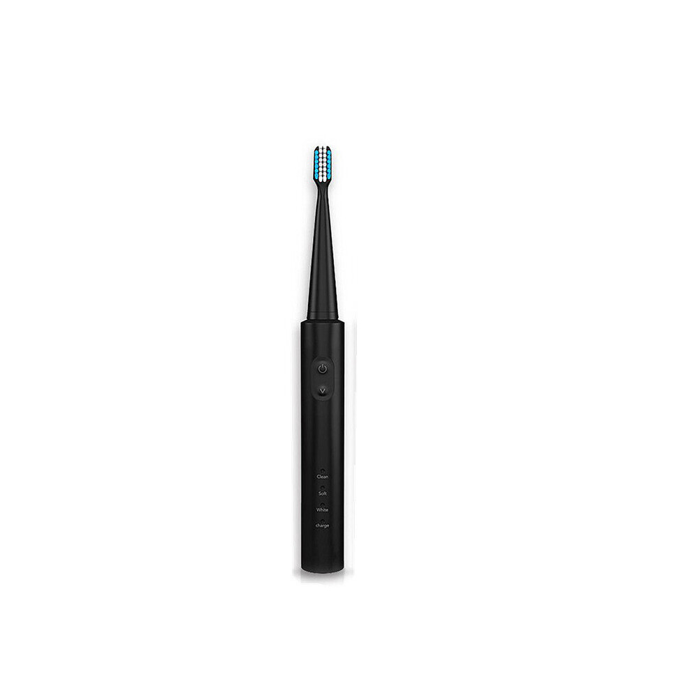 Travel Rechargeable Ultrasonic Electric Toothbrush Waterproof 3 Cleaning Mode Teeth Clean+ 3 Heads
