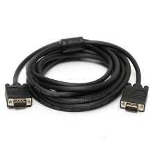 16.4FT/3M 15Pin VHD VGA SVGA Male to Male Cable Black Cord For PC TV Monitor