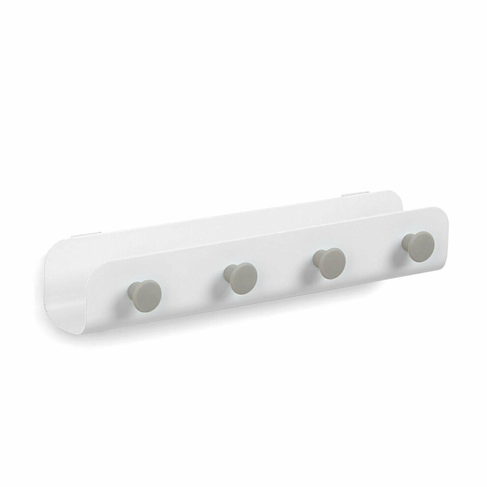 2PCS  Key Holder Rack Post Organizer Letter Box Mail Door Hanger Wall Mount Hooks Home WHITE COLOR-image-OPC-P79D6GS-NEW