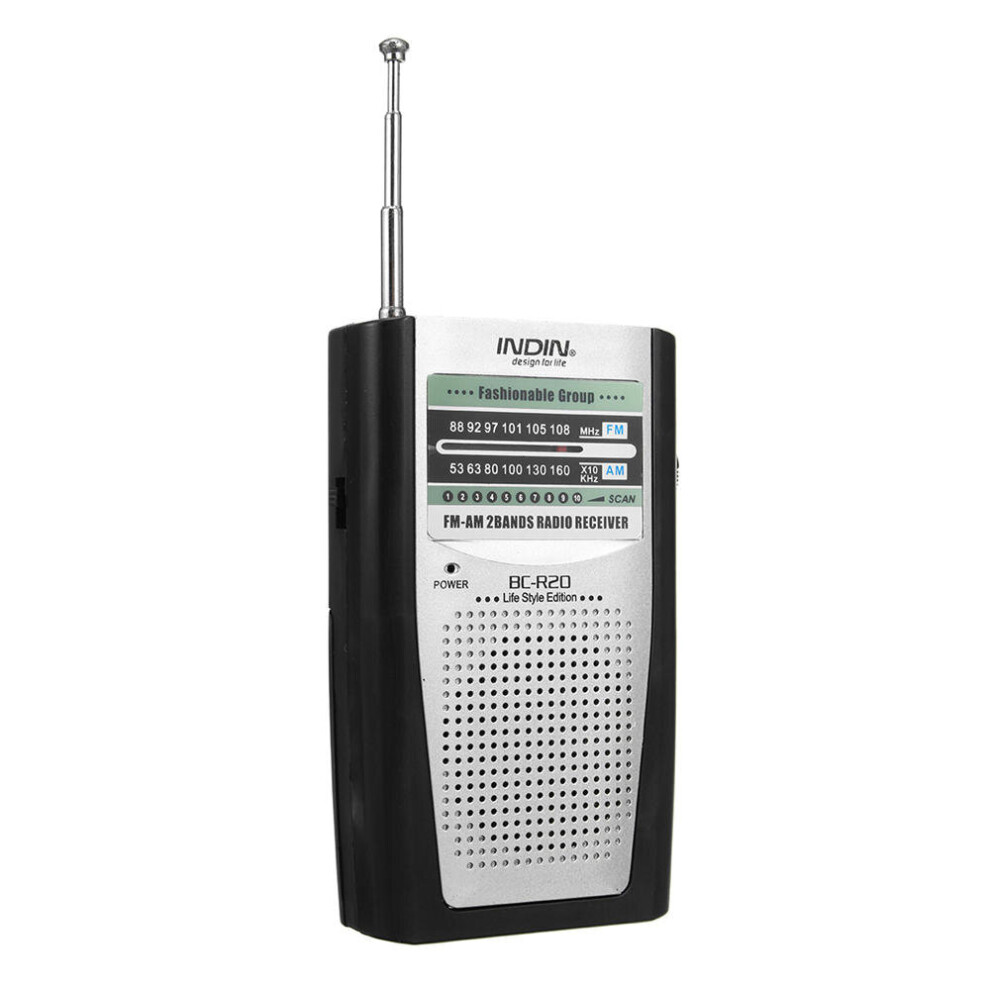 Fm Am 3.5Mm Audio Jack Mini Portable Receiver Radio Built In Speaker 4151093692385