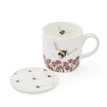 Wrendale Designs Mug and Coaster Bumble Bee