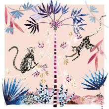 Monkeys In The Jungle Foil Any Occasion Greeting Card Ling Luanda Range Cards