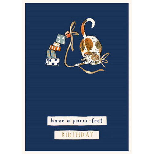 Purrr-fect Cat Birthday Greeting Card Ling Wilf & Alfie Range Cards on ...