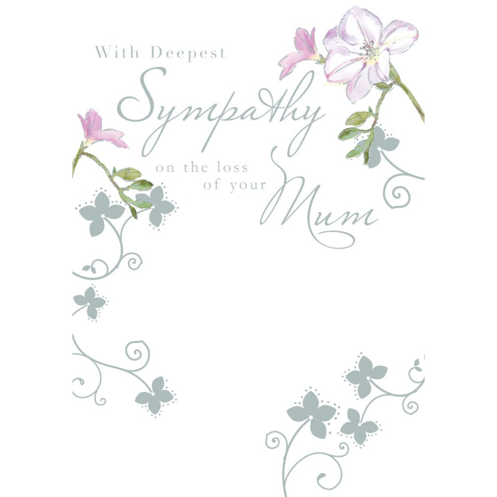 Sympathy Loss Of Mum Sympathy Greeting Card Foil Finished Ling Design Cards