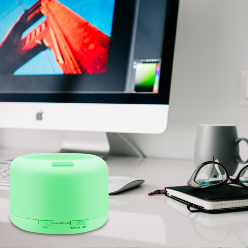 O2389YK 220V 500ML RGB Aroma Diffuser with Black Controller UK Plug 2