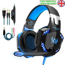3.5mm Gaming Headset MIC LED Headphones for PC Laptop PS4 Slim Pro Xbox One S X