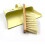 Metal Cream Dustpan and Soft Hand Brush 1