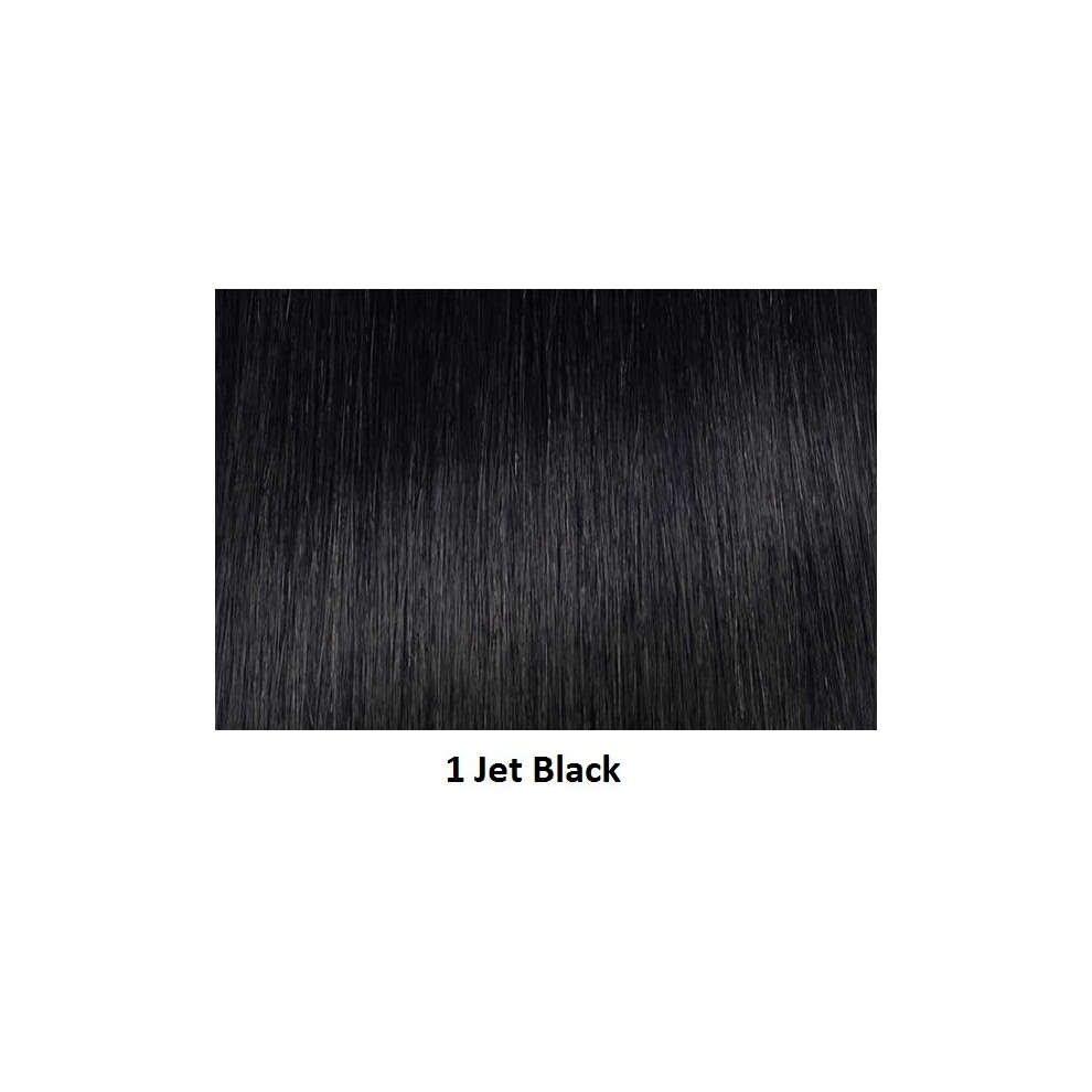 (	 1 Jet BLACK) SLEEK BREE WIG FASHION HUMAN HAIR WIG WITH FREE WIG CAP All Colors UK FREE POST