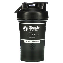 Blender Bottle, Classic with Loop, Black, 20 oz (600 ml)