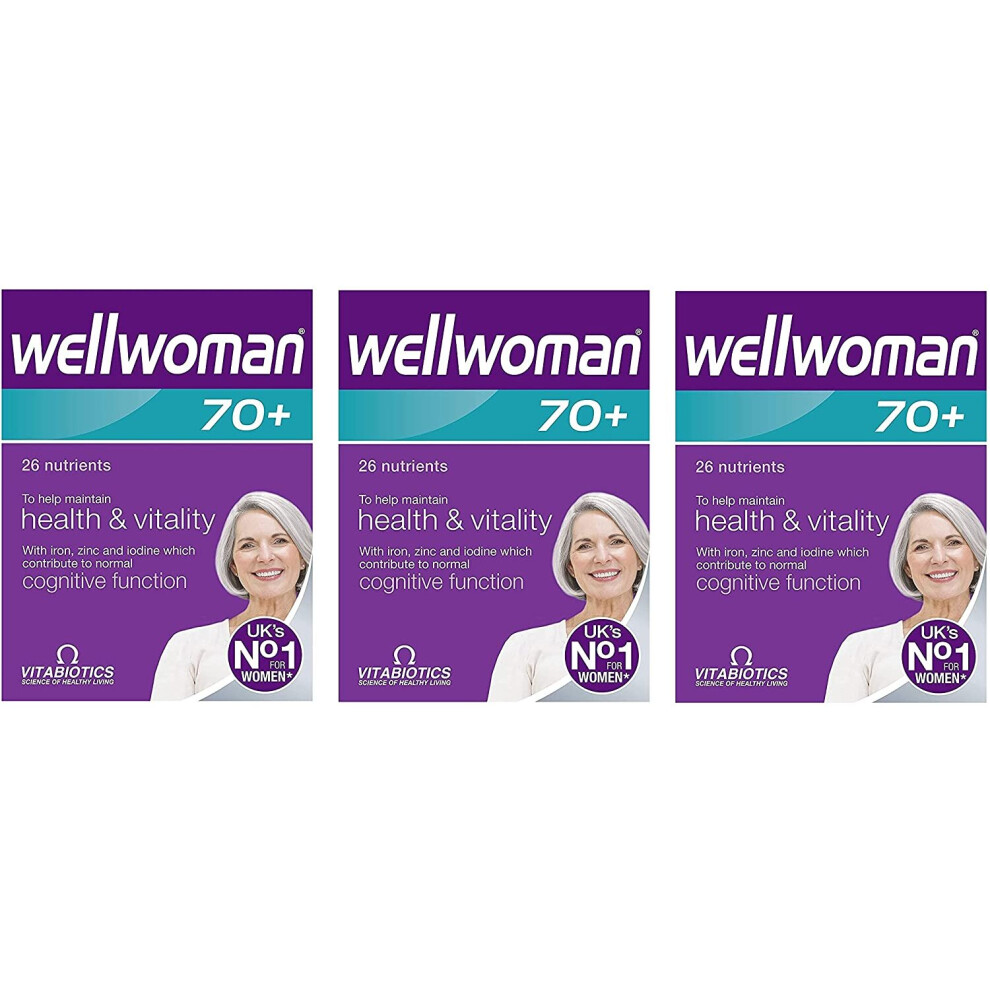 Vitabiotics Wellwoman 70+ 90 Tablets (30 x 3)