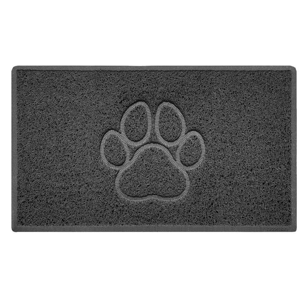 (75 x 44 cm, Rubber (Indoor)) PAW Spaghetti Coil Welcome Door Mat in Dark Grey