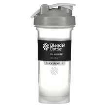 Blender Bottle Classic with Loop, Pebble Grey 28 oz - Leak-Proof, SPOUTGUARD, Smooth Mixing, Rounded Base
