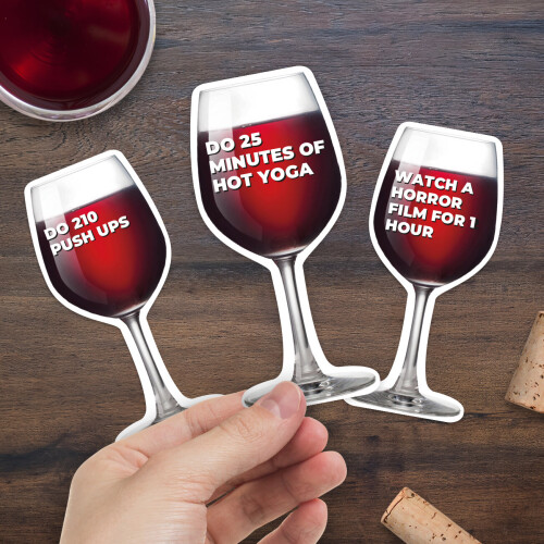 Gift Republic Wine Glass Workouts 100 Trivia Cards 1