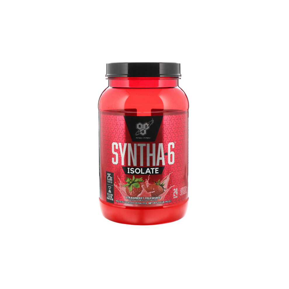 BSN, Syntha-6 Isolate, Protein Powder Drink Mix, Strawberry, 912g