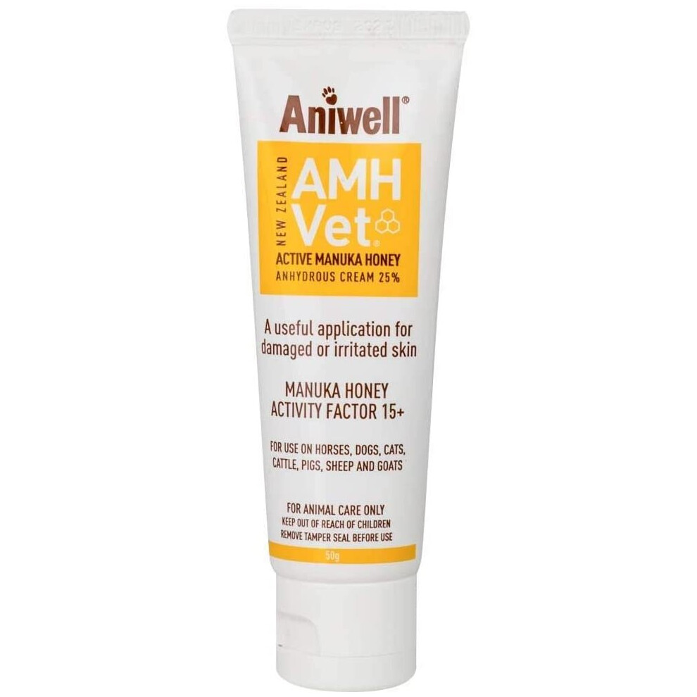 Aniwell Cream Active Manuka Honey Tube 50G Animal Skin & Wound Care